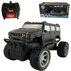RC Off-Road radiocomandato Hummer con luce 27 MHz 22cm scala 1/14 in due varianti