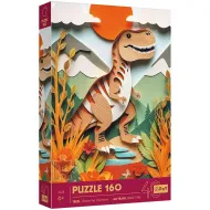 Regno dei dinosauri – Avventure del T-Rex puzzle da 160 pezzi - Trefl