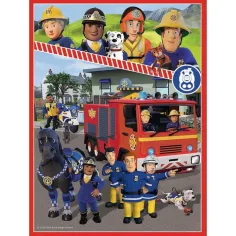 Sam il pompiere puzzle e set di carte memoria 2 in 1 - Trefl immagine 2