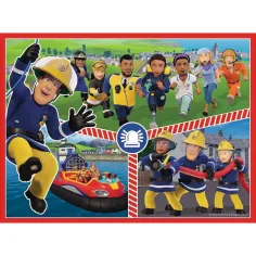 Sam il pompiere puzzle e set di carte memoria 2 in 1 - Trefl immagine 3