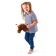 Scarlet il cavallo hobby a stecchetto color marrone chiaro - Woodyland immagine 2