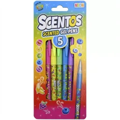 Scentos Penna gel profumata, 5 pezzi - colori neon