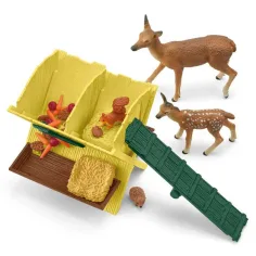 Schleich: Farm World - Gioco set di alimentazione per animali selvatici (42658) immagine 4