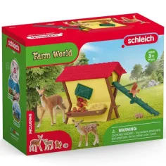 Schleich: Farm World - Gioco set di alimentazione per animali selvatici (42658) immagine 1
