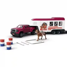 Schleich: Fuoristrada con rimorchio per cavalli e cavalli (42705) immagine 3