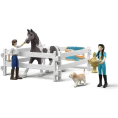 Schleich: Horse Club Kim set di allenamento per equitazione (42799) immagine 2
