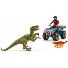 Schleich: Set di fuga con quad dal Velociraptor (41466) immagine 2