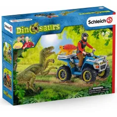 Schleich: Set di fuga con quad dal Velociraptor (41466) immagine 1