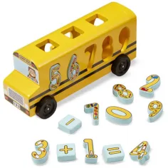 Autobus scolastico in legno con numeri - Melissa & Doug immagine 2