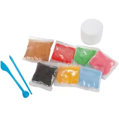 Set creativo per la creazione di fiori in pasta da modellare ad asciugatura all'aria, disponibile in diverse varianti 1 pz immagine 2
