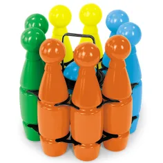 Set di bowling con 9 birilli e 2 palline da 25 cm