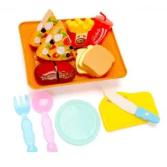 Set da gioco per colazione con pizza e accessori 12 pezzi