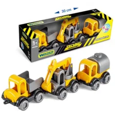 Set di 3 veicoli da lavoro Kid Cars - Wader