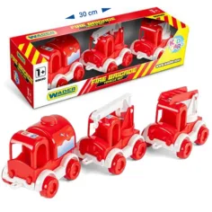 Set di veicoli antincendio Kid Cars 3 pezzi - Wader