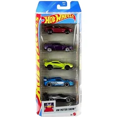 Set di 5 macchinine Hot Wheels Motor Show – Mattel
