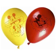 Set di 8 palloncini colorati per festa di Topolino