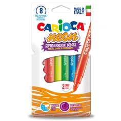 Set di 8 pennarelli fluorescenti color neon - Carioca