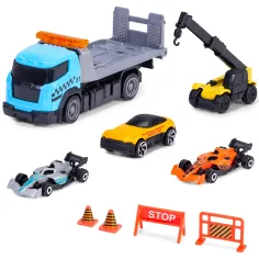 Set di auto da corsa Formula Racer con auto da trasporto in due varianti 1 pz – Dickie Toys immagine 2