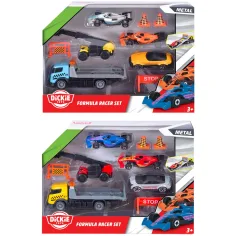 Set di auto da corsa Formula Racer con auto da trasporto in due varianti 1 pz – Dickie Toys