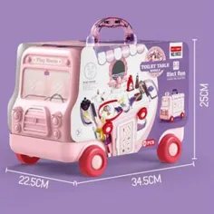 Set di bellezza in contenitore rotolante rosa da 36 pezzi immagine 2