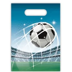 Set di 6 sacchetti regalo con motivo di calcio