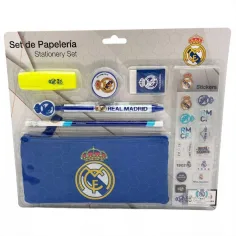 Set di cancelleria del Real Madrid con adesivi