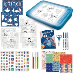 Set scuola di disegno Disney Stitch con tavoletta luminosa - Lisciani immagine 2