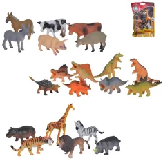 Set di figure animali con animali da fattoria, dinosauri o della giungla - Simba Toys