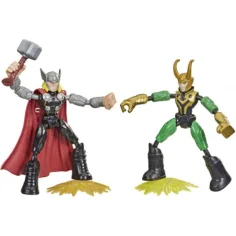 Set di figure Bend and Flex Thor vs. Loki degli Avengers - Hasbro immagine 2