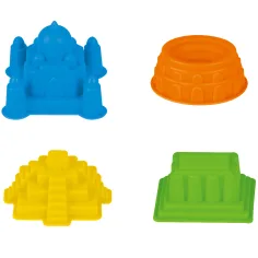 Set di forme per sabbia da 4 pezzi per castelli di sabbia