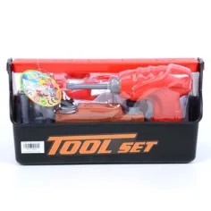 Set di gioco con cassetta degli attrezzi e trapano