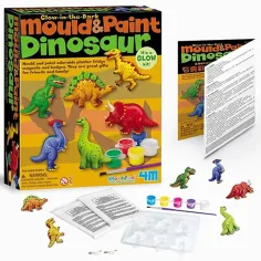Set di stampi per dinosauri con vernice fluorescente immagine 2