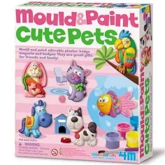 Set di creazione di magneti da frigorifero in gesso con animali felici immagine 1