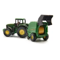 SIKU trattore John Deere con imballatrice 1/72 immagine 2