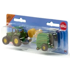 SIKU trattore John Deere con imballatrice 1/72 immagine 3