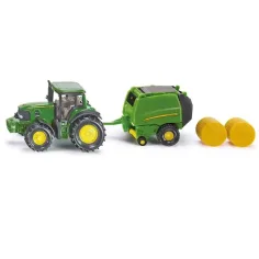 SIKU trattore John Deere con imballatrice 1/72 immagine 1