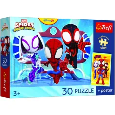 Spidey e i suoi amici in azione puzzle premium da 30 pezzi - Trefl immagine 1
