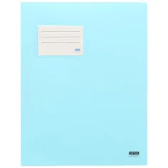 Spirit: Cartella ad anelli con portacarte in blu pastello A4