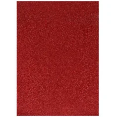 Spirit: Foglio di schiuma decorativa luccicante rosso A/4 1pz