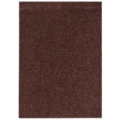 Spirit: Foglio di schiuma decorativa scintillante marrone A/4 1pz