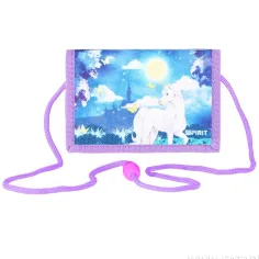 Spirit: Credere nella Magia portafoglio con velcro unicorno 12,5x8,5cm