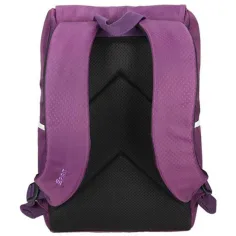 Spirit: Zaino color porpora con cinturini bianchi 47x33x17cm immagine 3
