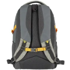 Spirit: Zaino scolastico grigio, giallo arrotondato 48x31x20cm immagine 2