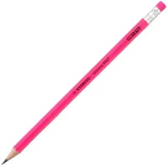 Stabilo: Matita grafite HB con gomma neon rosa Swano immagine 1