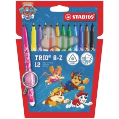 Stabilo: Paw Patrol Trio A-Z pennarelli triangolari set da 12 pezzi