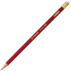 Stabilo: Matita grafite HB Swano con gomma di colore rosso
