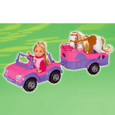 Steffi Love: Évi Love con rimorchio per cavalli - Simba Toys