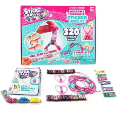Sticki Rolls: Grande set di gioielli da 320 pezzi con adesivi
