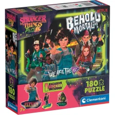 Stranger Things Battaglia contro i mostri puzzle da 180 pezzi con adesivo – Clementoni