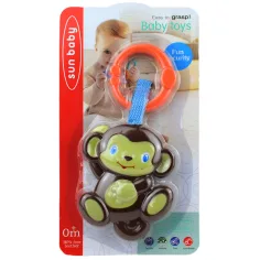 Sun Baby: Scimmietta allegra sonaglio per bebè senza BPA immagine 4